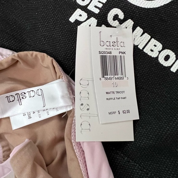 BASTA Pink Ruffled Bikini Bottom - Picture 6 of 6